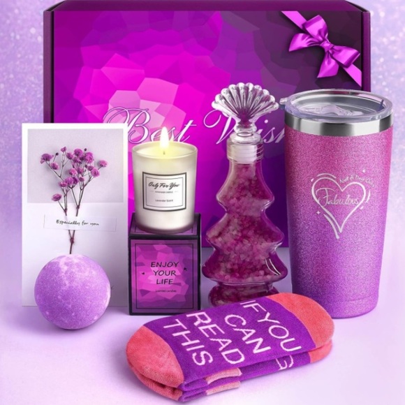 Birthday Gifts for Women/Relaxing Spa Gift Basket Set/Gifts for Her | NEW/NWT💗 - Picture 1 of 8